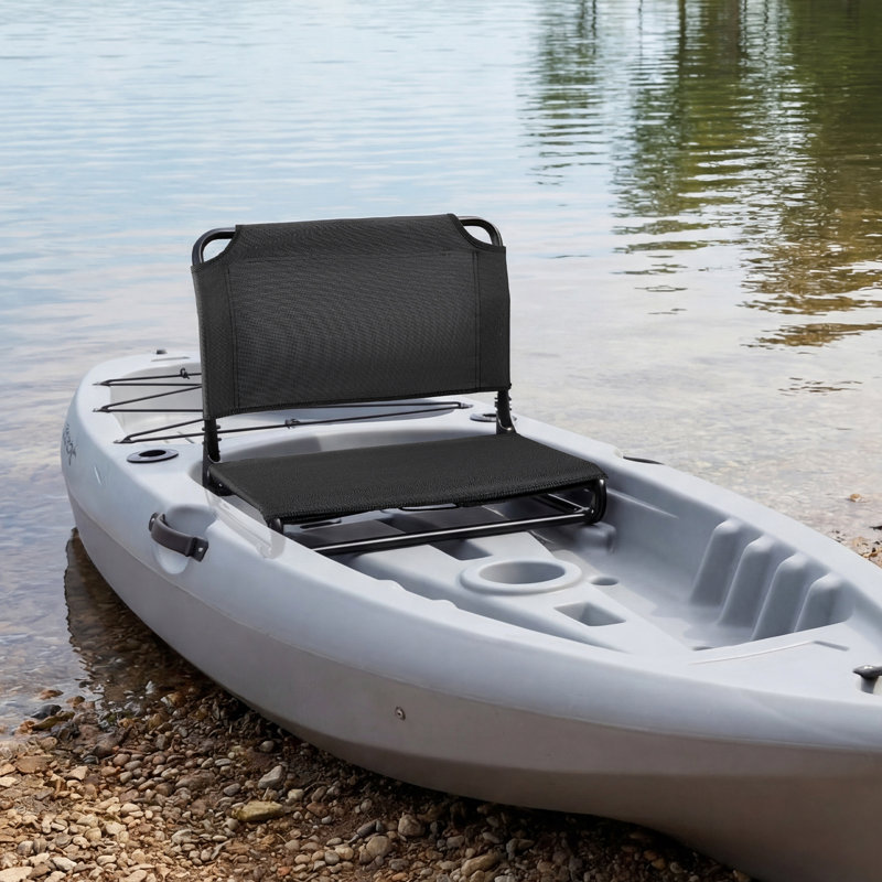 Kayak Seat, 1 Pack 0.8" Raised Height, Foldable Seat with Back Support, Replacement Upgrade for Tamarack, Tahoma, Tioga, Spitfire, Kenai & Daylite, Sit-on-Top/Fishing/Inflatable Kayak & Rowboat