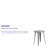 Pelzer 30'' Round Metal Indoor-Outdoor Table-24678494-24678488