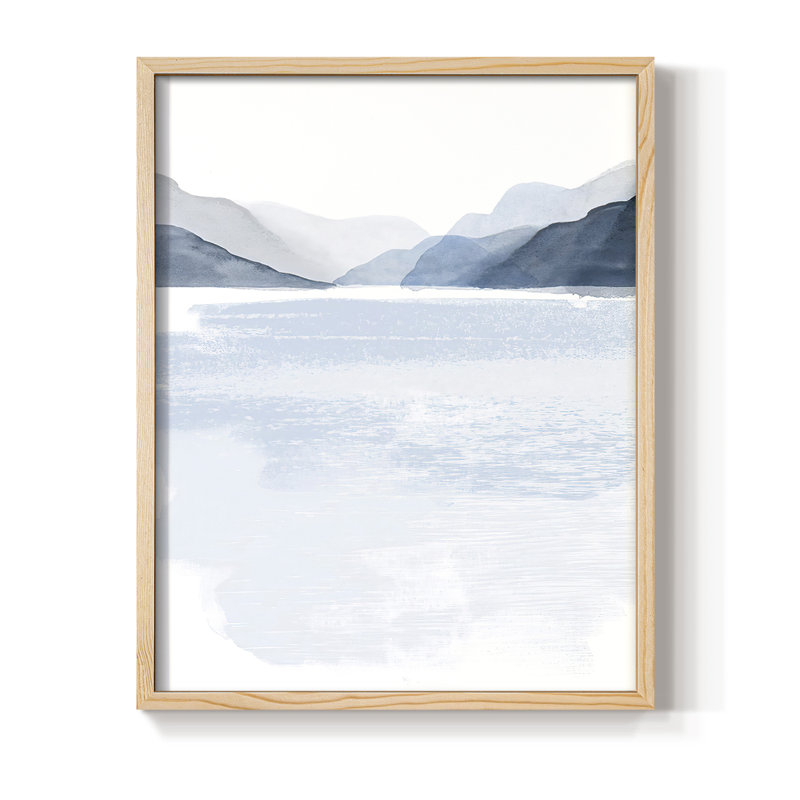 Glacial Lake II Framed Print - Solid Wood
