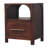 Wood Arched Edge 1 Drawer Bedside
