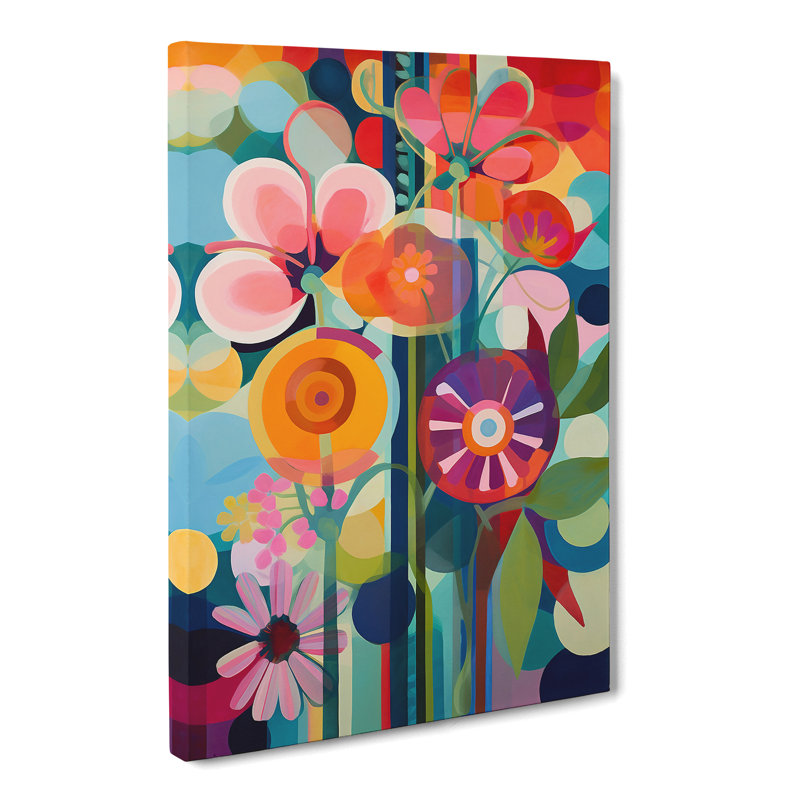 Gisa Flowers Orphism Vol.2 - Wrapped Canvas Print, 76cm H x 50cm W x 3cm D