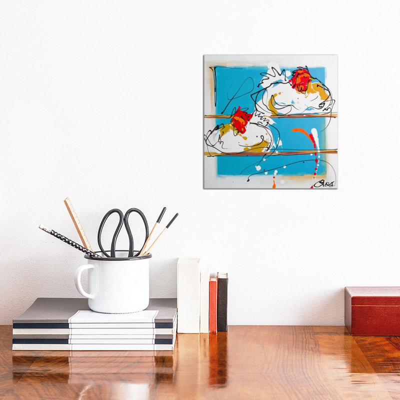 Sleeping And Dreaming by Art Fiore - Wrapped Canvas Painting, 30.48 cm H x 30.48 cm W x 1.91 cm D