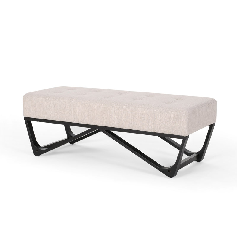 Contemporary With Padding And Geometric Leg Construction Modern Waffle Stitch Seat Stylish Appearance
