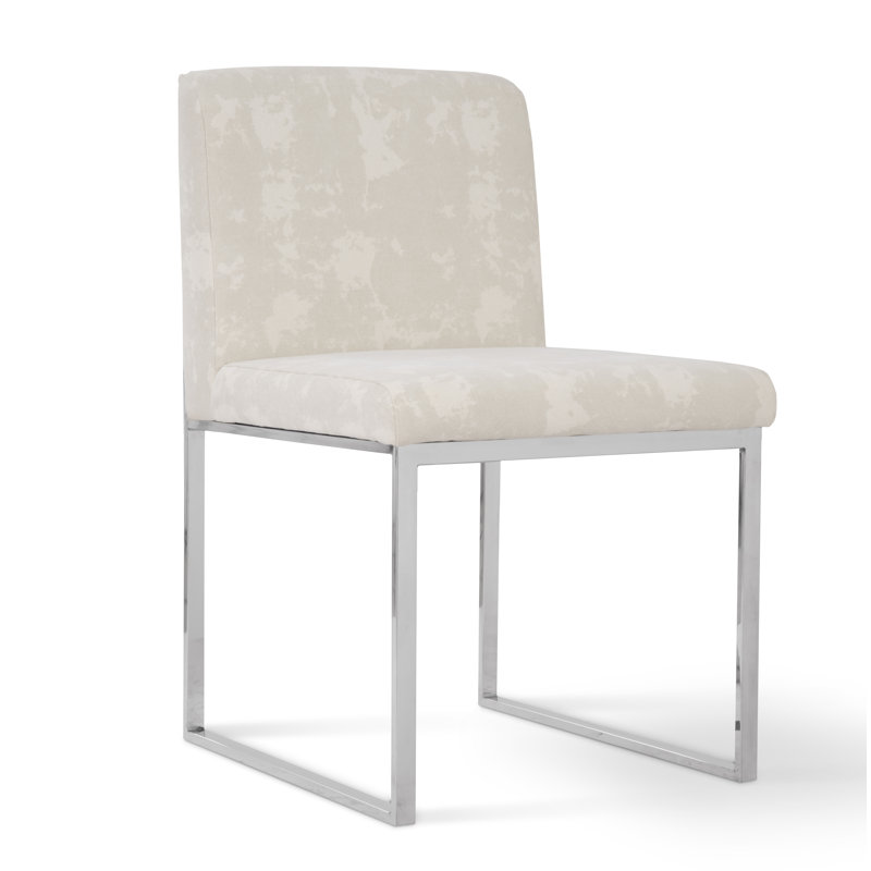 Frozen Fabric Upholstered Side Chair