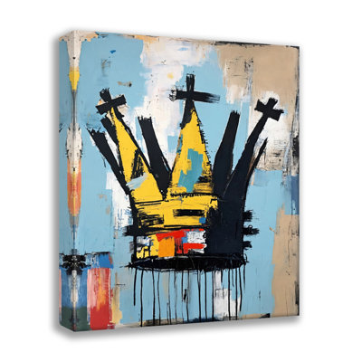 Couronne 1 - Hommage - Basquiat, estampe numérique sur toile tendue avec châssis