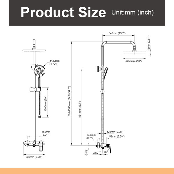 Dimensions du produit