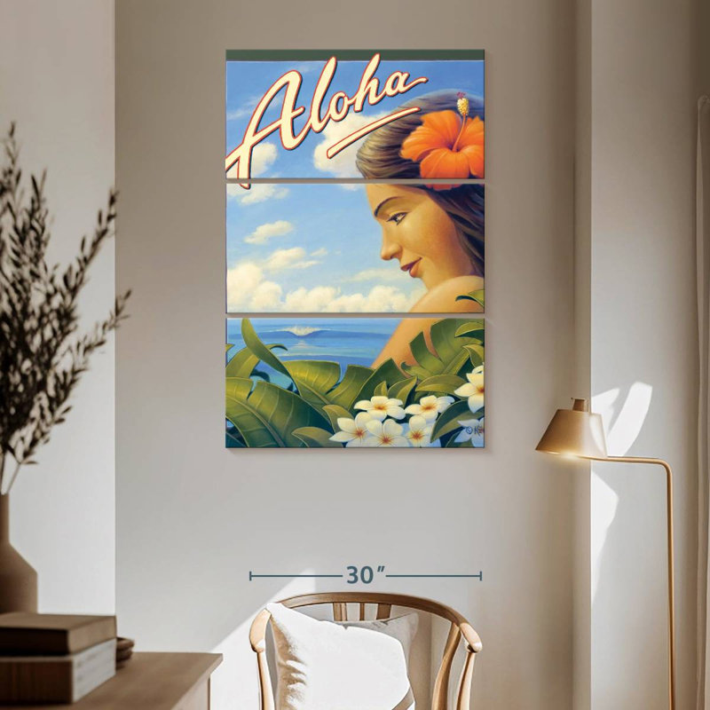 Aloha Hawaii Girl, H 65 po x l 42 po