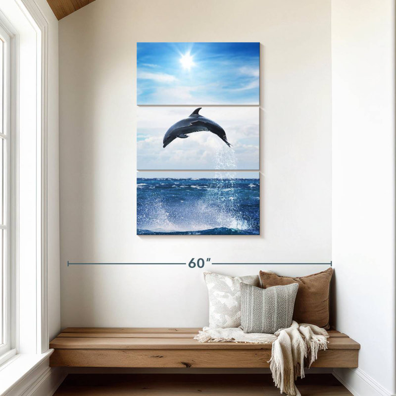 Brampt Flying Dolphin, 45" H x 28" W