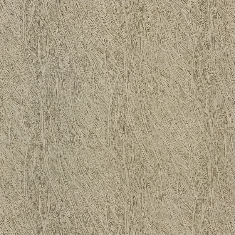 Feather 7.75" x 23.38" Decorated Glass Tile, Gray