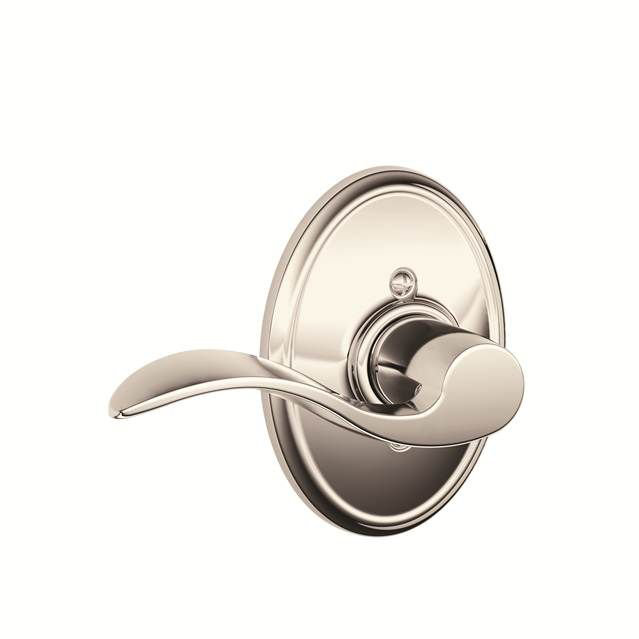 Levier décoratif avec verrou anti-rotation Wakefield, Côté droit, Nickel lumineux