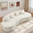 Ankney Modern Curved Flannelette Sofa, Multi-seater With Pillows For Living Room-1892707492
