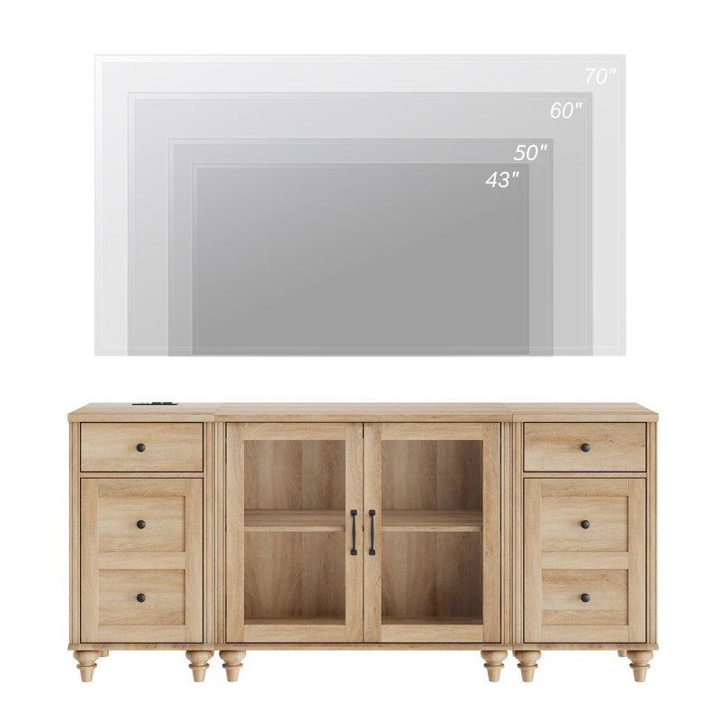 Demetrise 66.9'' Sideboard, Oak