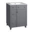 Meuble-lavabo 24 po avec lavabo en céramique, 2 tiroirs, 1 porte à fermeture en douceur-321937713-321937727