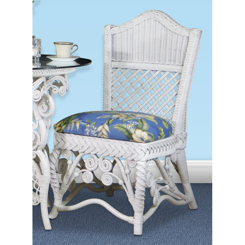Chaise rembourrée Stennett, Été freeport, Blanc