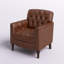 Annja 32" W Tufted Leather Armchair-79522924