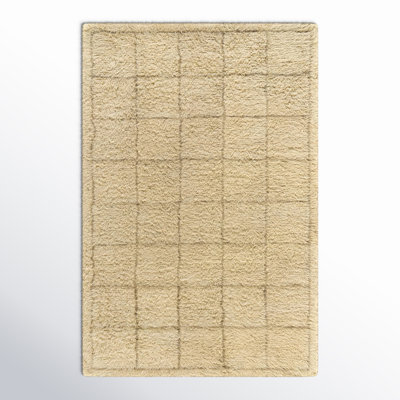 Anemone Grid Wool Shag Rug