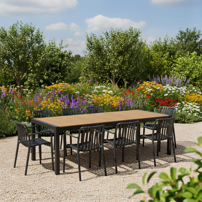 Ensemble repas d'extérieur 9 pièces FSC