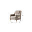 Chaise rembourrée en tissu et velours Melody-1448651353