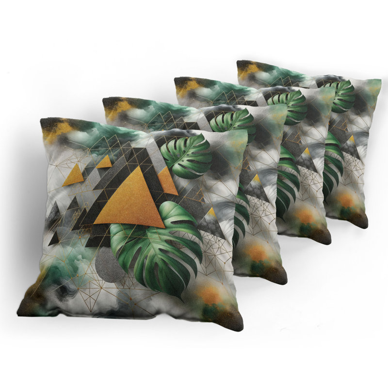 Fabric Reversible Throw Pillow, 18"H x 18"W