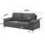Modern Sofa 3 2 1 Seater Set Fabric with Chrome Feet - Comfortable Couch with Cushion for Living Room, Bedroom or Office-65150741