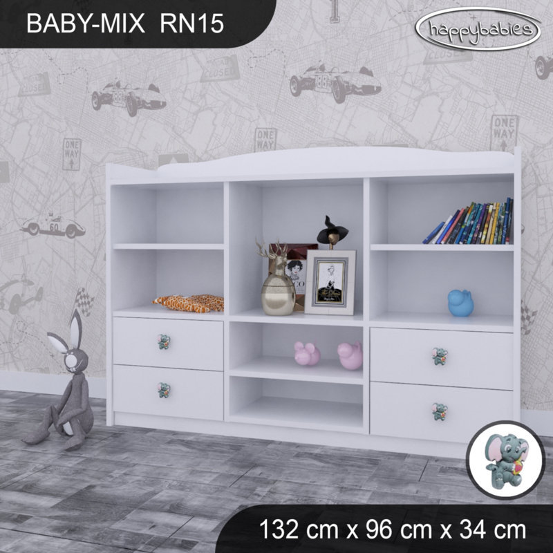 96cm H X 132cm W Kids Cube, White