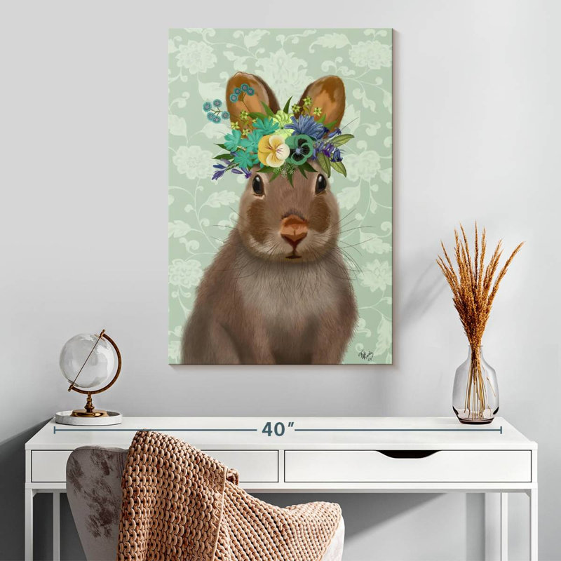 Lapin bohémien, H 30 po x l 20 po