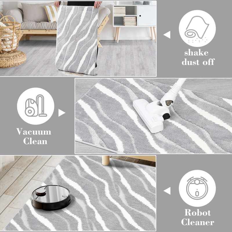 Jaemi Washable Abstract Indoor Rug, Rectangle 2' x 3'