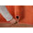 Solid Orange Gabbeh Oriental Rug 2x3