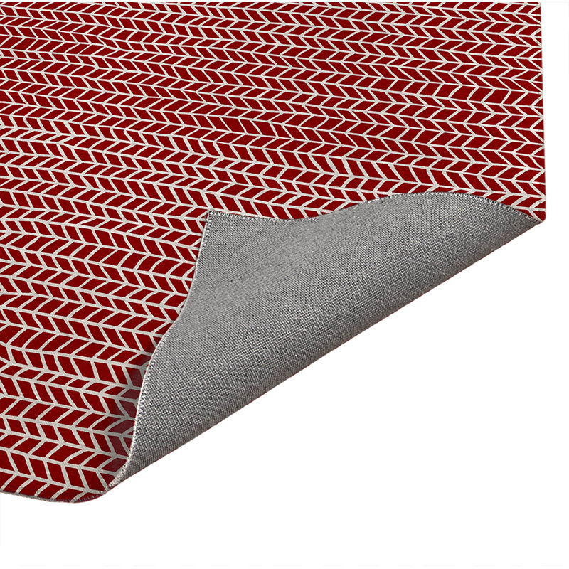 Paillasson Chevron, L 24 po x L 36 po, Rouge canneberge