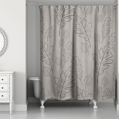 Rideau de douche simple à motif floral