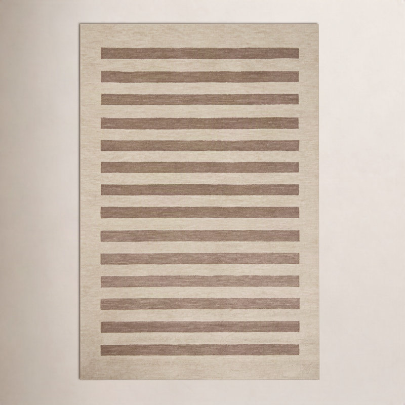 Tapis avoine / écorce Leanne Ford x Loloi Craven, Rectangle 9 pi 3 po x 13 pi