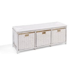 Mcfarland Sunside Sails Solid Wood Toy Storage Bench