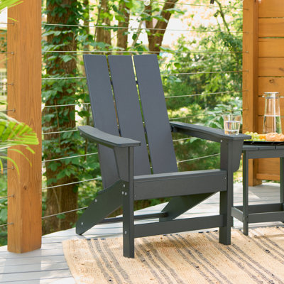 Arenijus Modern Weather-Resistant Plastic Adirondack Chair