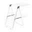 Clothes Drying Rack, 2-Tier Foldable Laundry Dryer Rack with Sock Clips & 31 Dry Rods, Metal Height Adjustable Drying Racks for Outdoor & Indoor, Free-Standing & Space-Saving Hanger, White