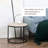 Round Nesting Tables Set Of 2, Stacking Coffee Table Set With Metal Frame For Living Room