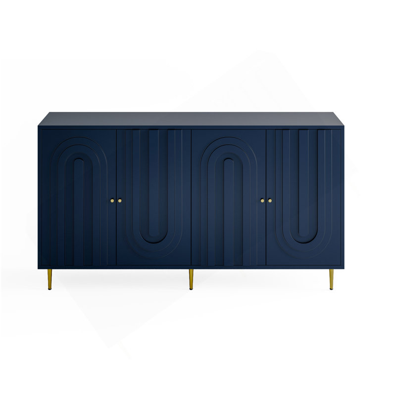 Console de 60 po pour le couloir, Bleu