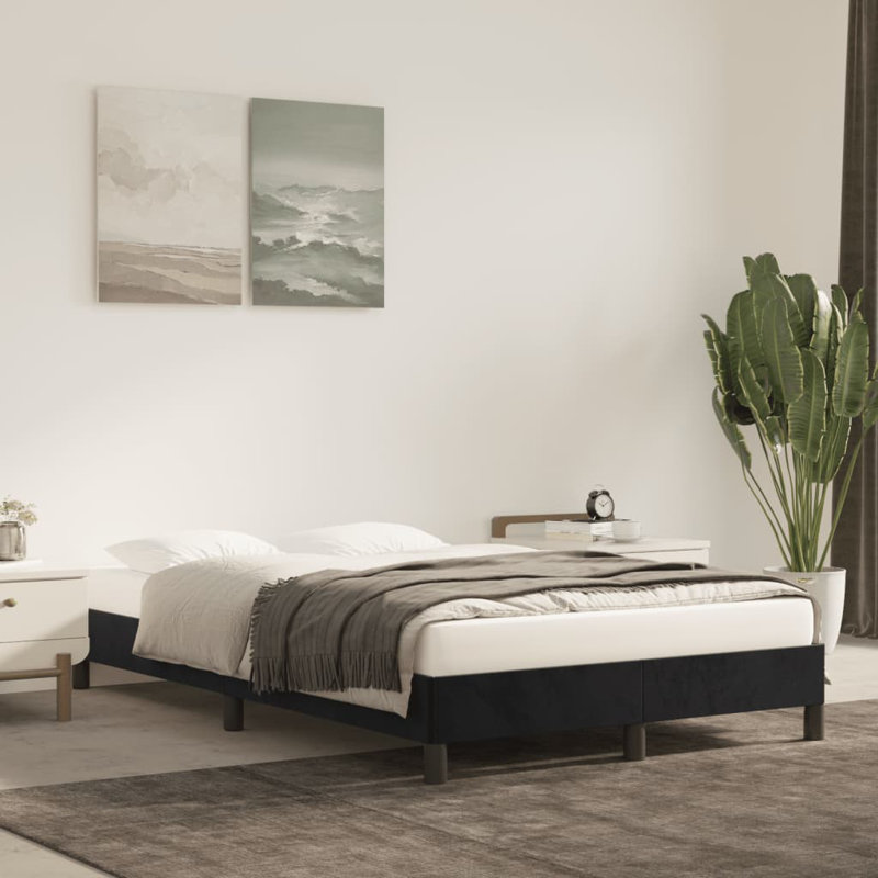Hinal Bed, UK Double - DE 135 x 190 cm, Black