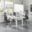 Bureau debout à hauteur réglable électrique blanc 39,4 po-118608220-118608222