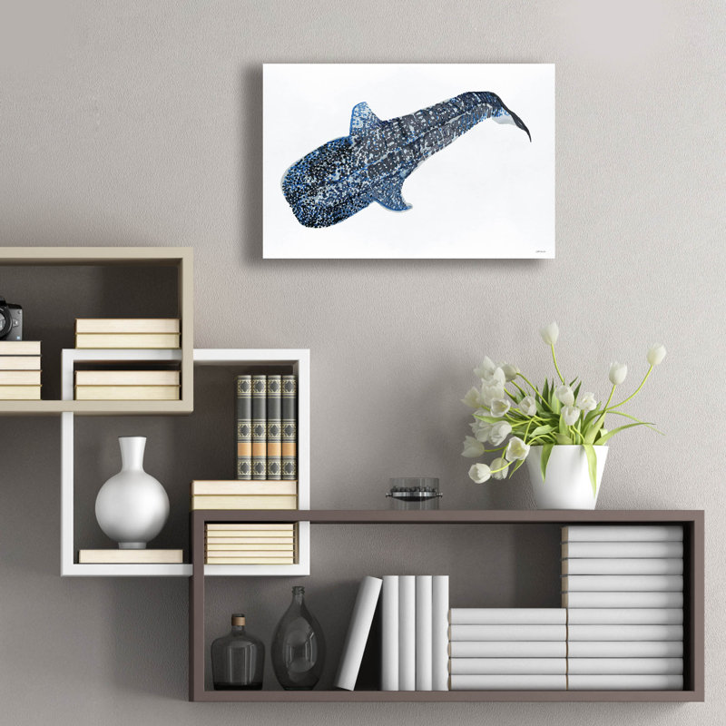 "Shark Whale 2" par Seven Trees Design sur plastique / acrylique, H 16 po x l 24 po