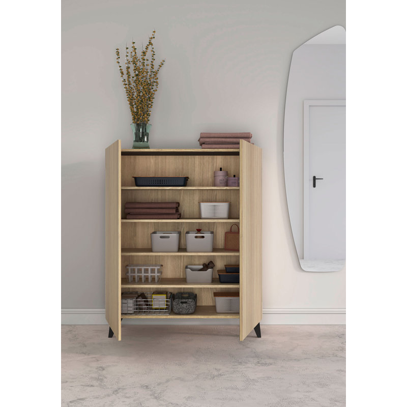 16 Pair Shoe Storage Cabinet