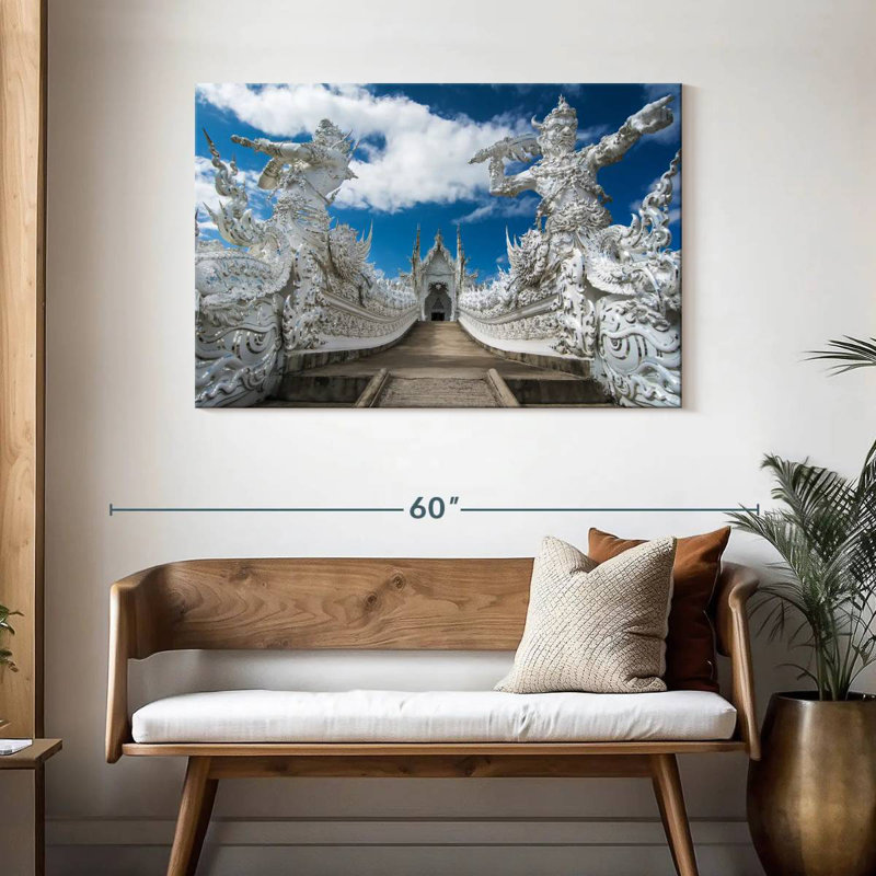 Lilie Wat Rong Khun White Temple, 30" H x 45" W