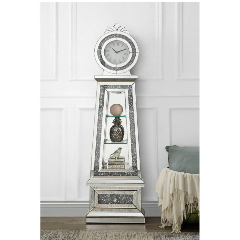 Noralie 63'' H Wood Grandfather Clock
