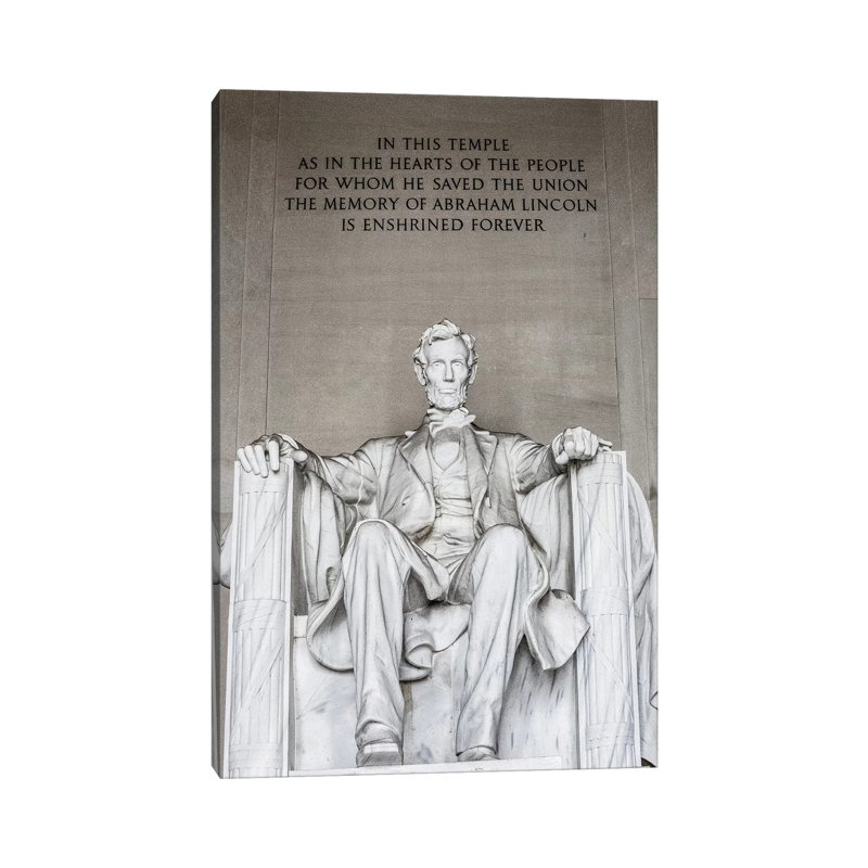 Lincoln Memorial I 1 Piece Wrapped Canvas Painting, 30.48 cm H x 45.72 cm W