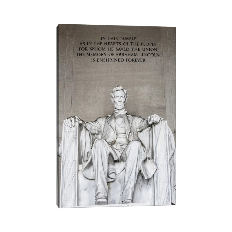 Lincoln Memorial I by Ann Hudec - Wrapped Canvas Gallery-Wrapped Canvas Giclée, 66.04 cm H x 45.72 cm W x 1.91 cm D