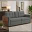 Causeuse en chenille avec tiroirs coulissants, tables d'appoint et porte-gobelet-672776753