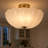 Atchison 3-Light 16” Semi Brass Flush Mount