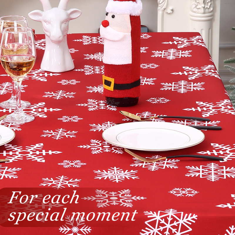 Nappe Holiday Christmas, 60"*120", Rouge