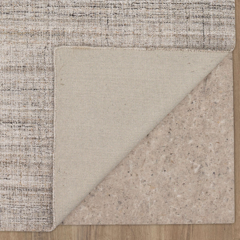 Tapis gris touffeté à la main Katie-Grace, Rectangle 5 pi x 8 pi