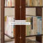 Bibliothèque rotative en bois massif noyer moderne