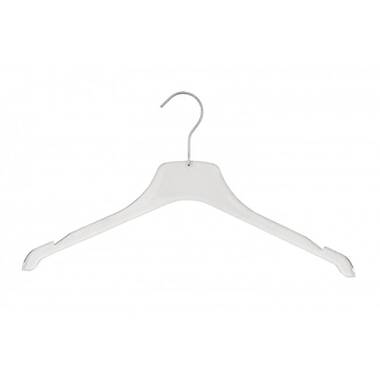 Quality Clear Lucite Acrylic Heavy Duty Coat Suit Hangers – 2 Pack, Curved  Stylish Clothes Hanger with Wide Matte Silver Hooks - Coat Hanger for